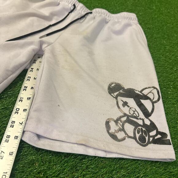 Vintage Bear Graphic Drawstring Shorts - Picture 2 of 4